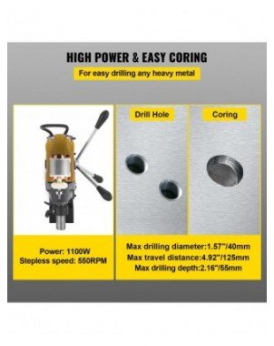 Tools-Power Tools-VEVOR Magnetic Drill Press 980W 1100W 1200W
