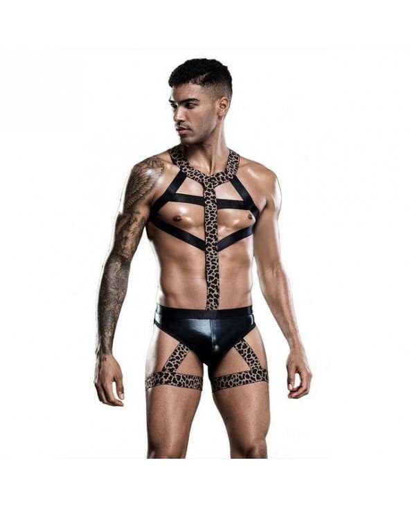 Seksuali apranga-Vyrams-Seksualūs vyriški erotiški krūtinės diržai fetišas BDSM „Bondage“ Seksuali apranga-Vyrams-Seksualūs vyriški erotiški krūtinės diržai fetišas BDSM „Bondage“