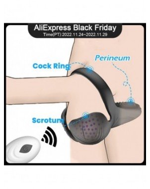 Vibratoriai, Dildo-Pulsatoriai-Remote Vibrating Cock Penis Ring