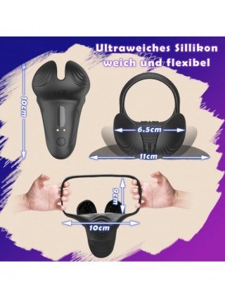 Vibratoriai, Dildo-Pulsatoriai-Remote Vibrating Cock Penis Ring