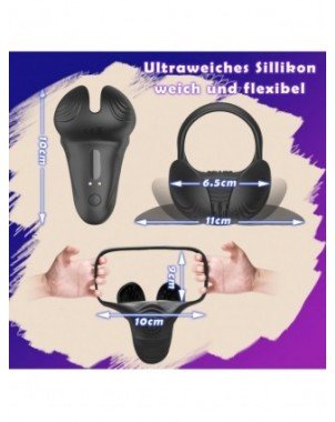 Vibratoriai, Dildo-Pulsatoriai-Remote Vibrating Cock Penis Ring