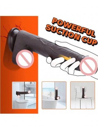 Vibratoriai, Dildo-Išmanieji-Thrusting Realistic Dildo Sex Toy