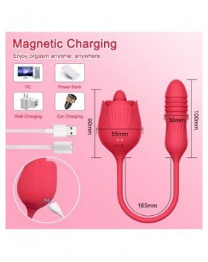 Masturbaciniai, Pompos-Stimuliatoriai moterims-Rose Toy Dildo