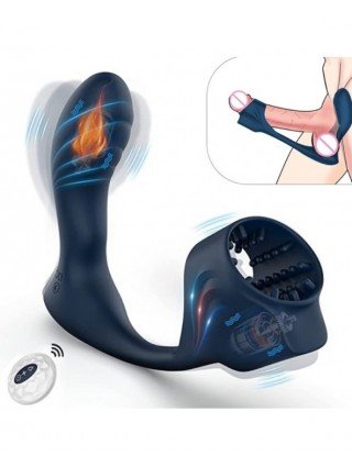Vibratoriai, Dildo-Įvairūs-Male Prostate Massage Cock Penis Sleeve Cockring Dildo Vibrator Anal
