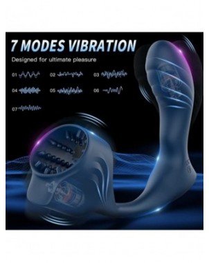 Vibratoriai, Dildo-Įvairūs-Male Prostate Massage Cock Penis Sleeve Cockring Dildo Vibrator Anal