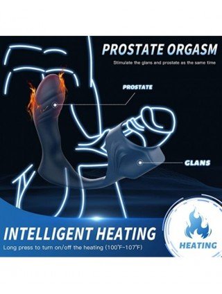 Vibratoriai, Dildo-Įvairūs-Male Prostate Massage Cock Penis Sleeve Cockring Dildo Vibrator Anal
