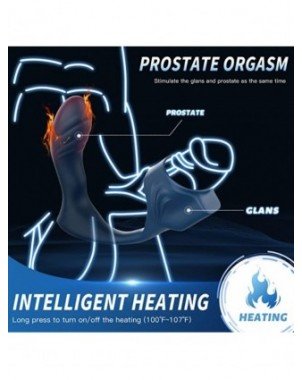 Vibratoriai, Dildo-Įvairūs-Male Prostate Massage Cock Penis Sleeve Cockring Dildo Vibrator Anal
