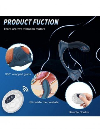 Vibratoriai, Dildo-Įvairūs-Male Prostate Massage Cock Penis Sleeve Cockring Dildo Vibrator Anal