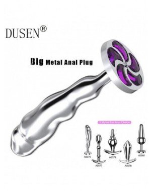 Analiniai žaisliukai-Analiniai kaiščiai-Big Crystal Anal Toys Butt Plug Stainless Steel Anal