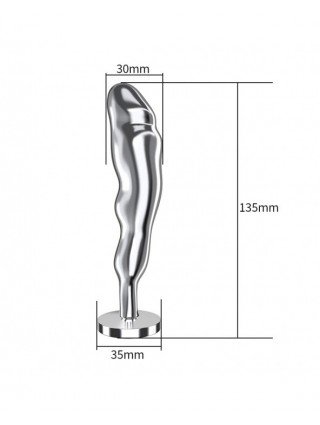 Analiniai žaisliukai-Analiniai kaiščiai-Big Crystal Anal Toys Butt Plug Stainless Steel Anal