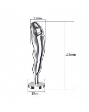 Analiniai žaisliukai-Analiniai kaiščiai-Big Crystal Anal Toys Butt Plug Stainless Steel Anal