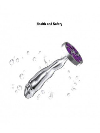 Analiniai žaisliukai-Analiniai kaiščiai-Big Crystal Anal Toys Butt Plug Stainless Steel Anal