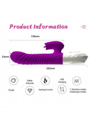 Vibratoriai, Dildo-Dvigubi – klitoriniai-Double Tongue