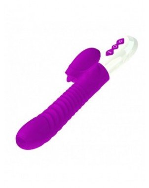 Vibratoriai, Dildo-Dvigubi – klitoriniai-Dvigubas liežuvis Cunnilingus vibratorius teleskopinis