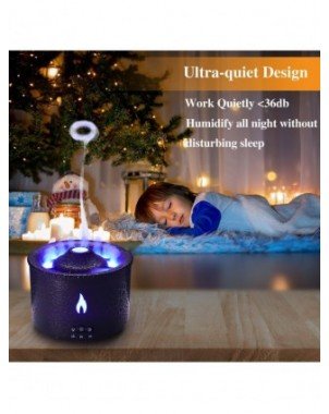 Indoor Lighting-Night Lights-Volcano Flame Fire Air Humidifier