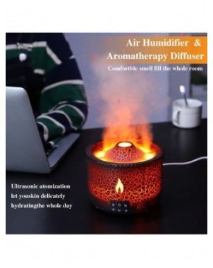 Indoor Lighting-Night Lights-Volcano Flame Fire Air Humidifier