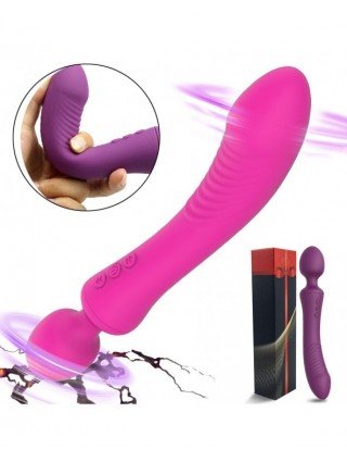 Vibratoriai, Dildo-Išmanieji-AVSHO Powerful Dual Vibrator Wand