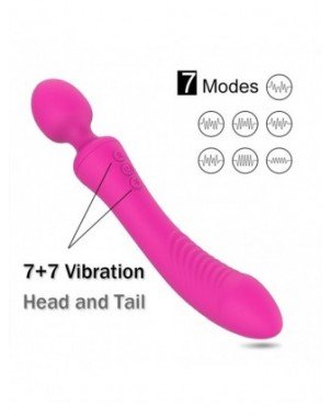 Vibratoriai, Dildo-Išmanieji-AVSHO Powerful Dual Vibrator Wand