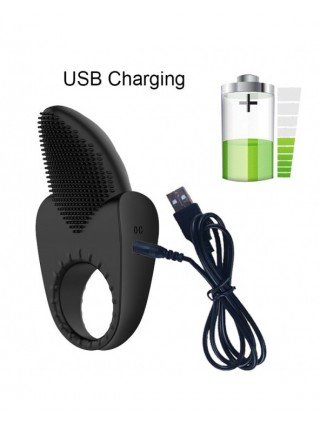 Masturbaciniai, Pompos-Penio žiedai-Silikoninis penio žiedo vibratorius USB įkrovimas sekso