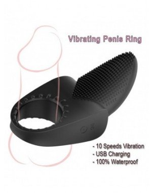 Masturbaciniai, Pompos-Penio žiedai-Silikoninis penio žiedo vibratorius USB įkrovimas sekso