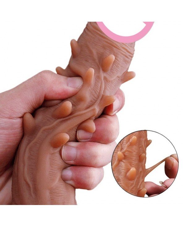 Vibratoriai, Dildo-Tikroviški-Skin Feeling Big Dildo with Vibratoriai, Dildo-Tikroviški-Skin Feeling Big Dildo with
