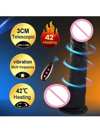 Vibratoriai, Dildo-Išmanieji-Black Dildo Vibrators for Women
