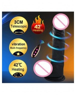 Vibratoriai, Dildo-Išmanieji-Black Dildo Vibrators for Women