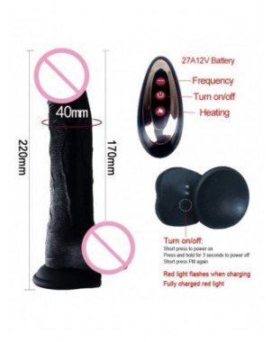 Vibratoriai, Dildo-Išmanieji-Black Dildo Vibrators for Women