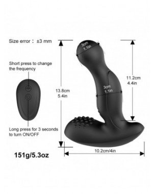 Analiniai žaisliukai-Prostatos masažuokliai-Anal Plug Vibrator