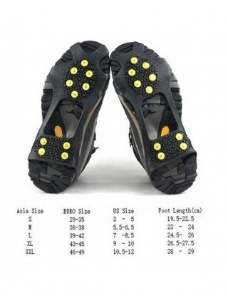 Women's Shoes-Boots-10 Studs Anti-Skid Ice Gripper Spike Winter