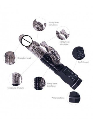 Vibratoriai, Dildo-Dvigubi – klitoriniai-12 Modes Fish Tail