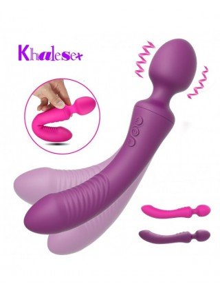 Vibratoriai, Dildo-Išmanieji-Minkšti galingi vibratoriai moterims 20 greičių Dvimotoris