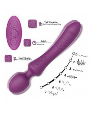Vibratoriai, Dildo-Išmanieji-Minkšti galingi vibratoriai moterims 20 greičių Dvimotoris