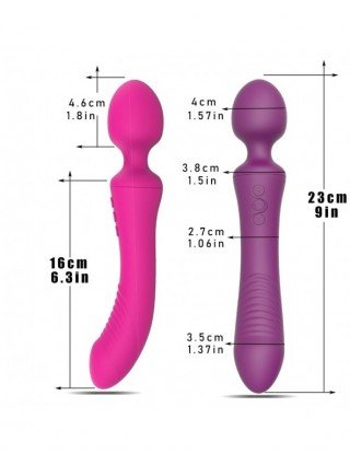 Vibratoriai, Dildo-Išmanieji-Minkšti galingi vibratoriai moterims 20 greičių Dvimotoris