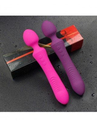 Vibratoriai, Dildo-Išmanieji-Minkšti galingi vibratoriai moterims 20 greičių Dvimotoris