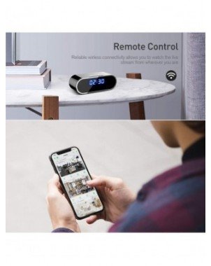 Saugumas ir apsauga-Priežiūros elementai-Mini video laikrodis HD WIFI valdymo IR naktinio