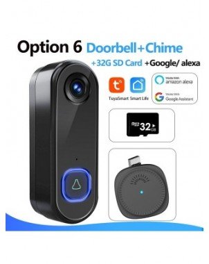 Security & Protection-Door Intercom Systems-TUYA Video Doorbell