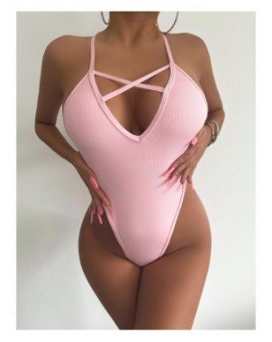 Seksuali apranga-Maudymosi kostiumėliai-Monokini maudymosi kostiumėliai vientisas stringai