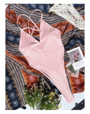 Seksuali apranga-Maudymosi kostiumėliai-Monokini maudymosi kostiumėliai vientisas stringai