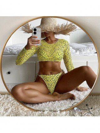 Seksuali apranga-Maudymosi kostiumėliai-Ellolace Leopard
