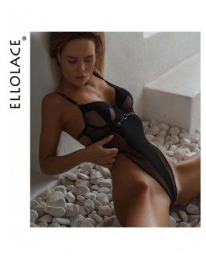 Seksuali apranga-Apatinis trikotažas-Bodysuit skaidrus seksualus apatinis trikotažas permatomas