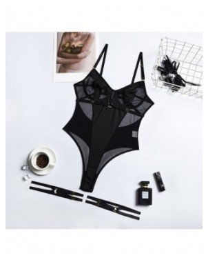 Seksuali apranga-Apatinis trikotažas-Bodysuit skaidrus seksualus apatinis trikotažas permatomas