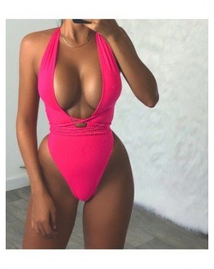 Seksuali apranga-Maudymosi kostiumėliai-Ellolace Deep V-Neck