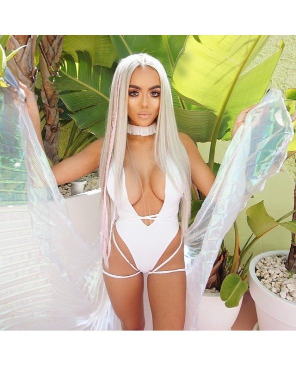 Seksuali apranga-Maudymosi kostiumėliai-Giliai V-Neck Bikini moterų maudymosi kostiumėlis