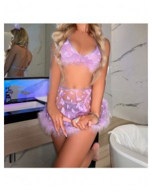 Seksuali apranga-Apatinis trikotažas-Ellolace Feather Lingerie