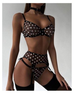 Seksuali apranga-Apatinis trikotažas-Ellolace Polk Dot Lingerie