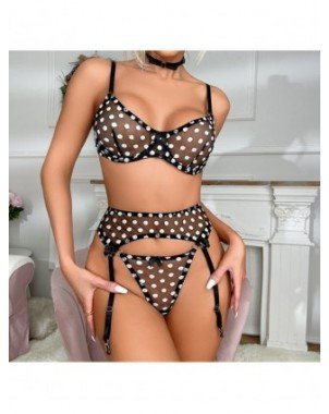 Seksuali apranga-Apatinis trikotažas-Ellolace Polk Dot Lingerie