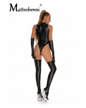 Seksuali apranga-Apatinis trikotažas-Women PU Faux Leather