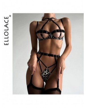 Seksuali apranga-Apatinis trikotažas-Ellolace Leopard Fetish
