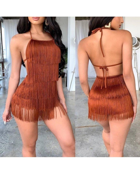 Seksuali apranga-Naktinukai-Tobinoone Tassel Summer Dresses Seksuali apranga-Naktinukai-Tobinoone Tassel Summer Dresses